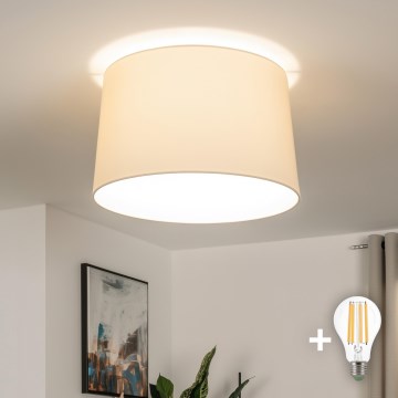 Brilagi - LED prisadené stropné svietidlo CERIA 1xE27/40W/230V, priemer 45 cm, béžové