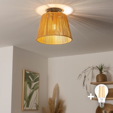 Brilagi - LED prisadené stropné svietidlo CERIA BOHO 1xE27/40W/230V, priemer 28 cm, hnedá