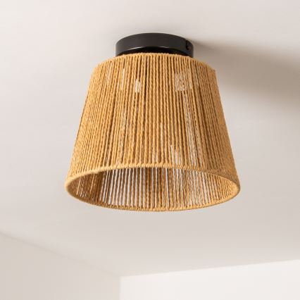 Brilagi - LED prisadené stropné svietidlo CERIA BOHO 1xE27/40W/230V, priemer 28 cm, hnedá