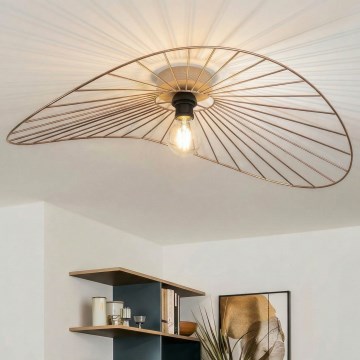 Brilagi - LED prisadené stropné svietidlo CERIA WIRE 1xE27/40W/230V 60x80 cm bronz/dub