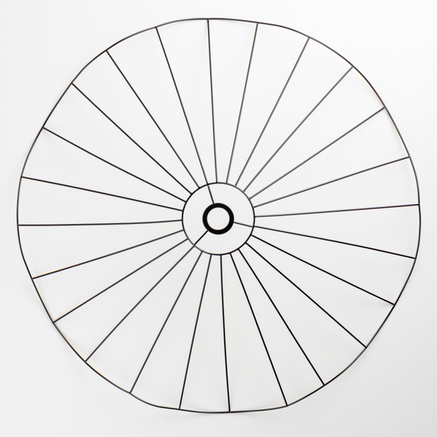 Brilagi - LED prisadené stropné svietidlo CERIA WIRE 1xE27/40W/230V pr. 80 cm čierna/dub