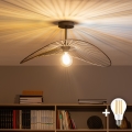 Brilagi - LED prisadené stropné svietidlo CERIA WIRE 1xE27/60W/230V 40x56 cm čierna/bronzová