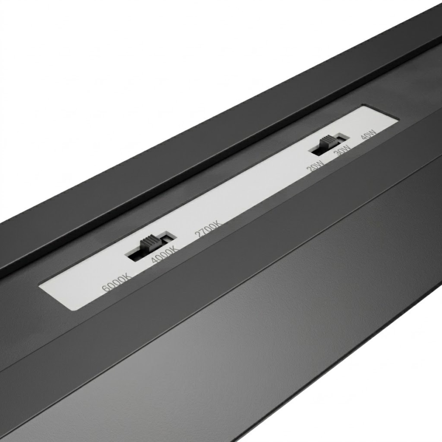 Brilagi - LED prisadené stropné svietidlo FULLDAY LED/20/30/40W/230V 2700/4000/6000K 120 cm čierne
