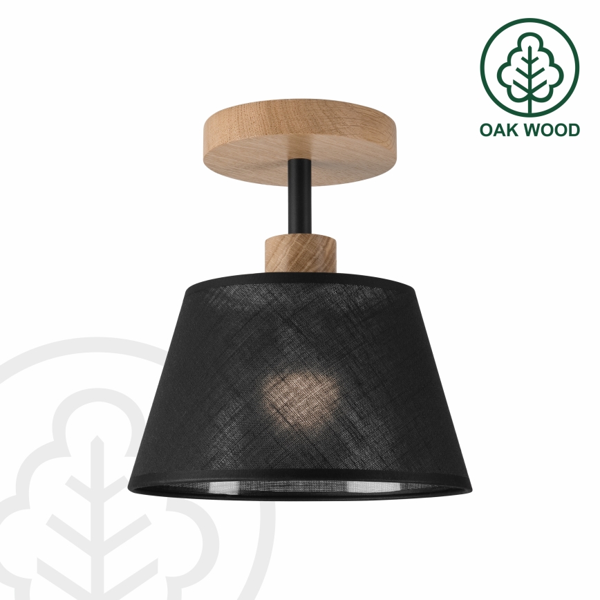 Brilagi - LED  Prisadený luster ANTHONY 1xE14/60W/230V dub/čierna