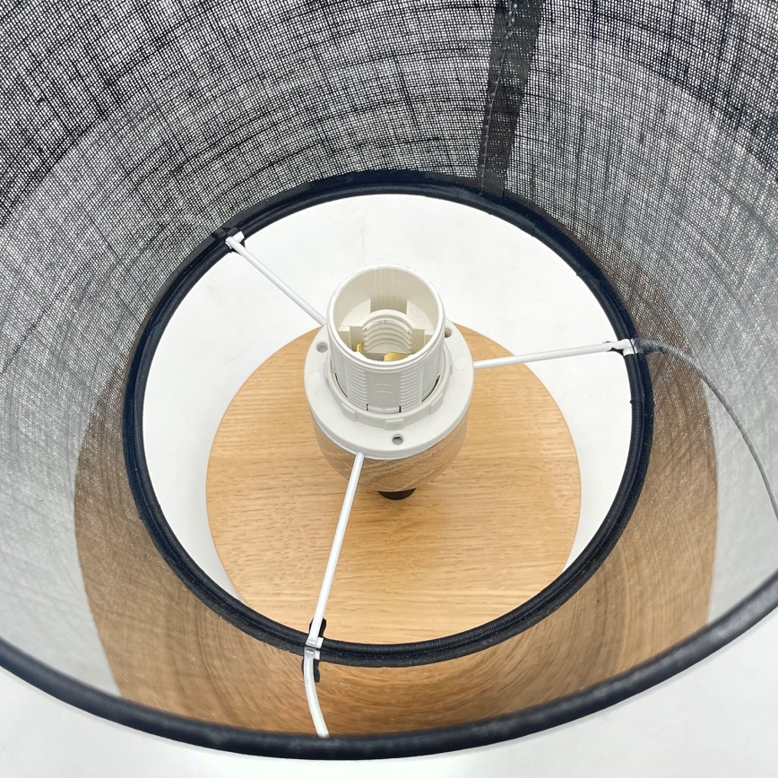 Brilagi - LED  Prisadený luster ANTHONY 1xE14/60W/230V dub/čierna