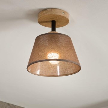 Brilagi - LED  Prisadený luster ANTHONY 1xE14/60W/230V dub/hnedá