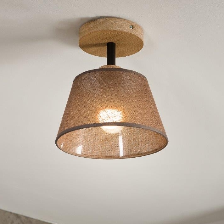 Brilagi - LED  Prisadený luster ANTHONY 1xE14/60W/230V dub/hnedá