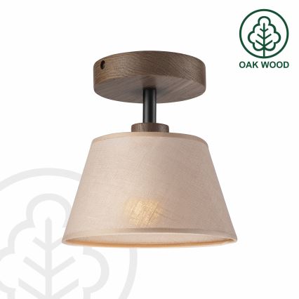 Brilagi - LED  Prisadený luster ANTHONY 1xE14/60W/230V dub orech/béžová