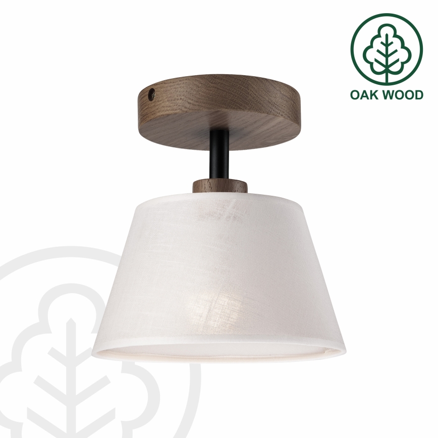 Brilagi - LED  Prisadený luster ANTHONY 1xE14/60W/230V dub orech/biela