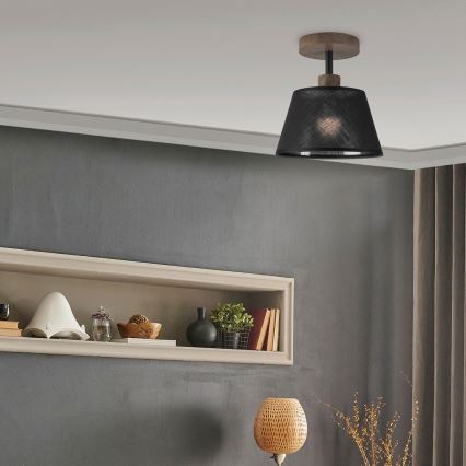 Brilagi - LED  Prisadený luster ANTHONY 1xE14/60W/230V dub orech/čierna