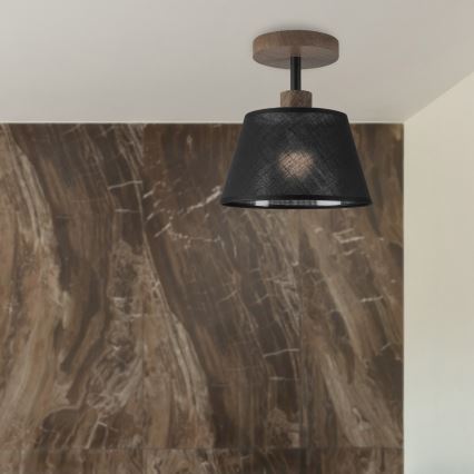 Brilagi - LED  Prisadený luster ANTHONY 1xE14/60W/230V dub orech/čierna