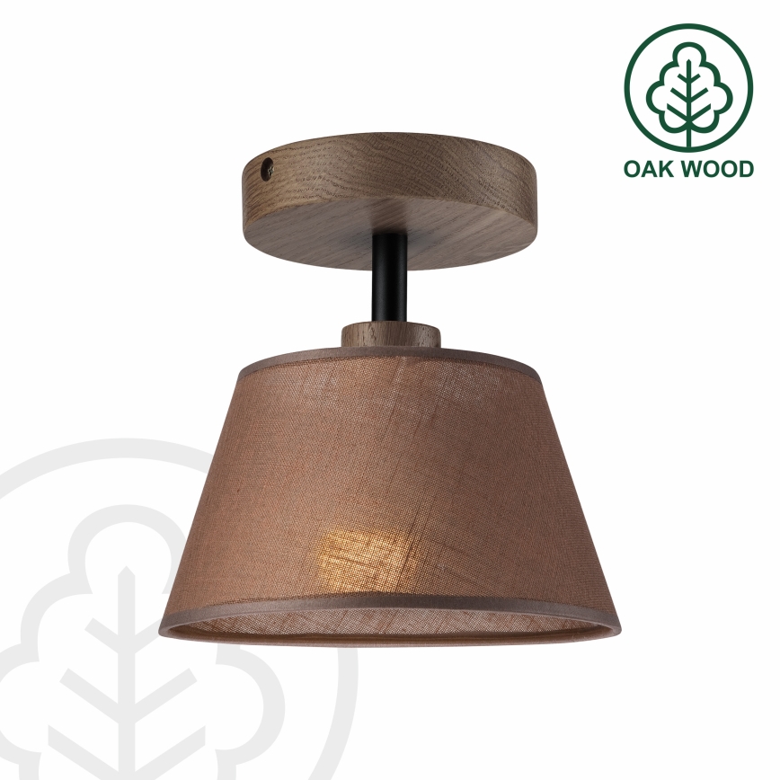 Brilagi - LED  Prisadený luster ANTHONY 1xE14/60W/230V dub orech/hnedá