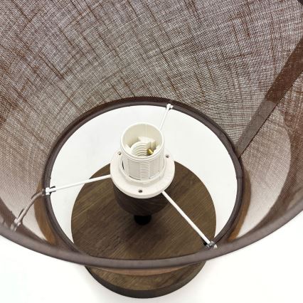 Brilagi - LED  Prisadený luster ANTHONY 1xE14/60W/230V dub orech/hnedá