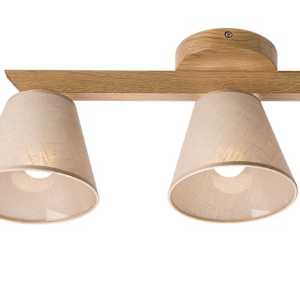 Brilagi - LED  Prisadený luster ANTHONY 3xE14/40W/230V dub/béžová