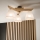 Brilagi - LED  Prisadený luster ANTHONY 3xE14/40W/230V dub/biela