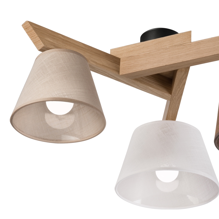 Brilagi - LED  Prisadený luster ANTHONY 3xE14/40W/230V dub