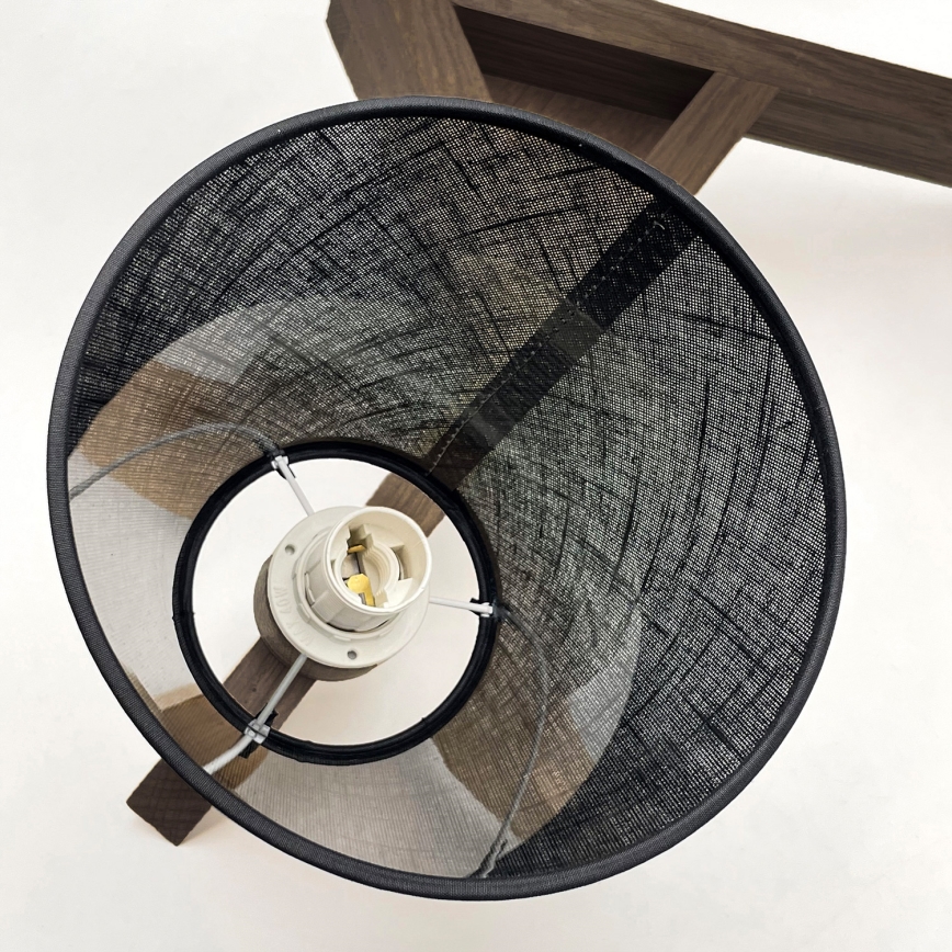 Brilagi - LED  Prisadený luster ANTHONY 3xE14/40W/230V dub orech/čierna
