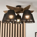 Brilagi - LED  Prisadený luster ANTHONY 5xE14/40W/230V dub orech/čierna
