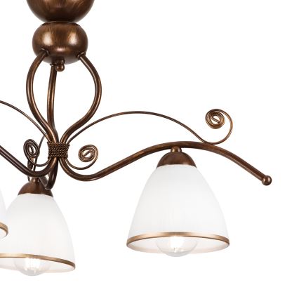 Brilagi - LED Prisadený luster ANTICO 3xE27/60W/230V bronz patina