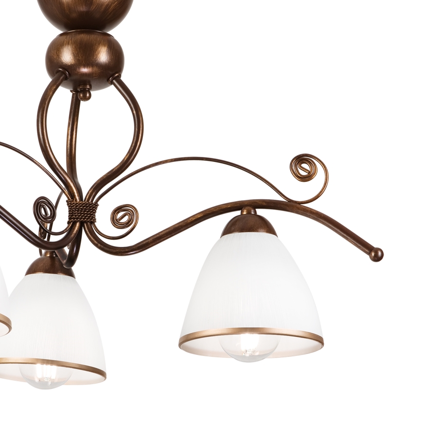 Brilagi - LED Prisadený luster ANTICO 3xE27/60W/230V bronz patina