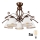 Brilagi - LED Prisadený luster ANTICO 5xE27/60W/230V bronz patina