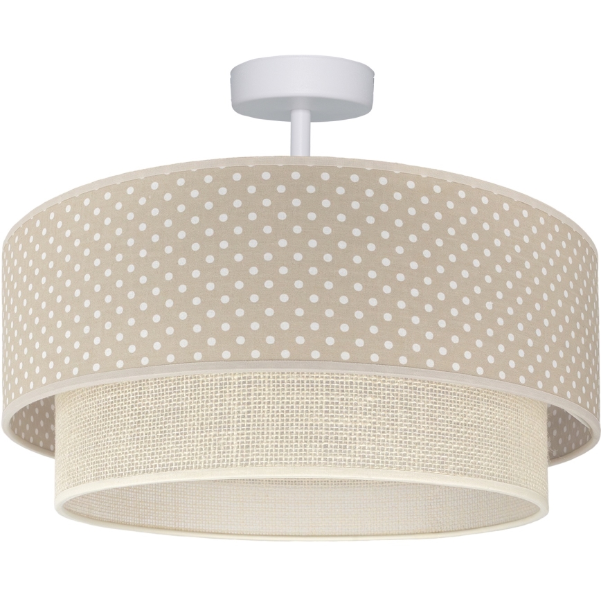 Brilagi - LED prisadený luster BOHO BOBO 1xE27/60W/230V priemer 40 cm bodky béžová/krémová