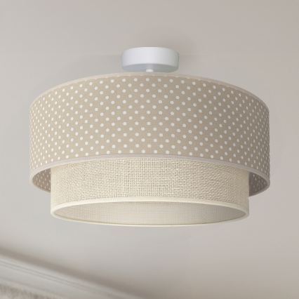 Brilagi - LED prisadený luster BOHO BOBO 1xE27/60W/230V priemer 40 cm bodky béžová/krémová