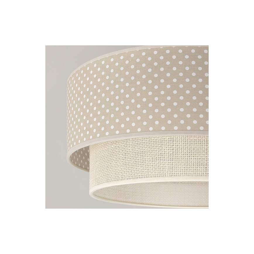 Brilagi - LED prisadený luster BOHO BOBO 1xE27/60W/230V priemer 40 cm bodky béžová/krémová