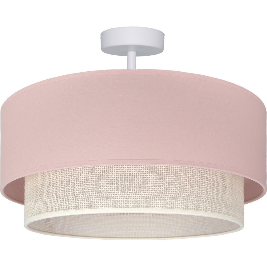 Brilagi - LED prisadený luster BOHO BOBO 1xE27/60W/230V priemer 40 cm ružová/krémová