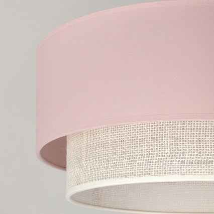 Brilagi - LED prisadený luster BOHO BOBO 1xE27/60W/230V priemer 40 cm ružová/krémová