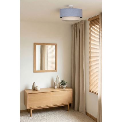 Brilagi - LED prisadený luster BOHO ECO 1xE27/10W/230V priemer 40 cm modrá/krémová