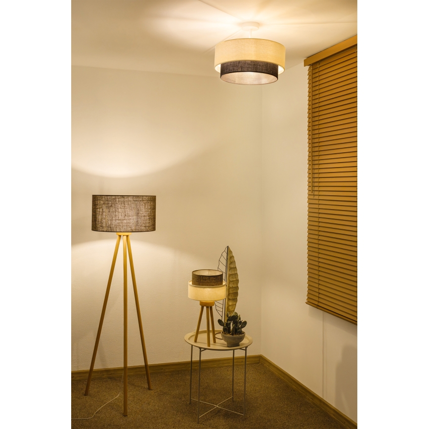 Brilagi - LED prisadený luster BOHO STYLE 1xE27/15W/230V priemer 40 cm krémová/hnedá