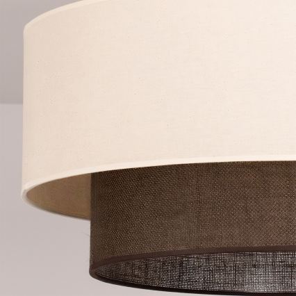 Brilagi - LED prisadený luster BOHO STYLE 3×E27/15W/230V Ø 60 cm krémový/hnedý