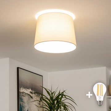 Brilagi - LED prisadený luster CERIA 1xE27/40W/230V pr. 30 cm béžový