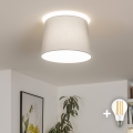 Brilagi - LED prisadený luster CERIA 1xE27/40W/230V pr. 30 cm sivý