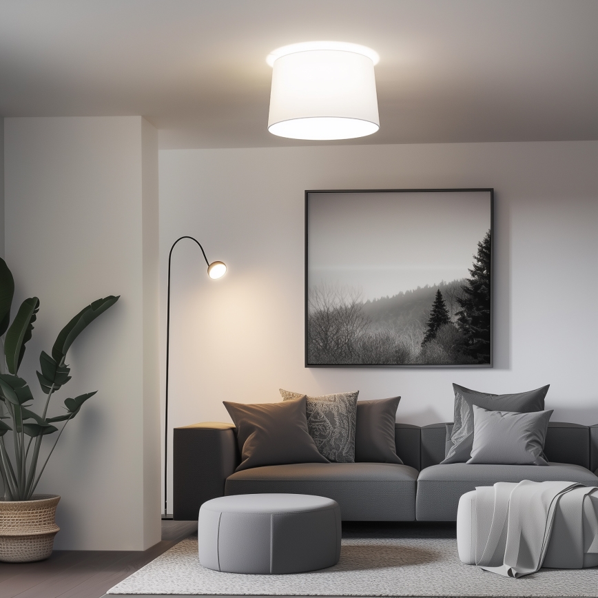 Brilagi - LED prisadený luster CERIA 1xE27/40W/230V pr. 45 cm biela