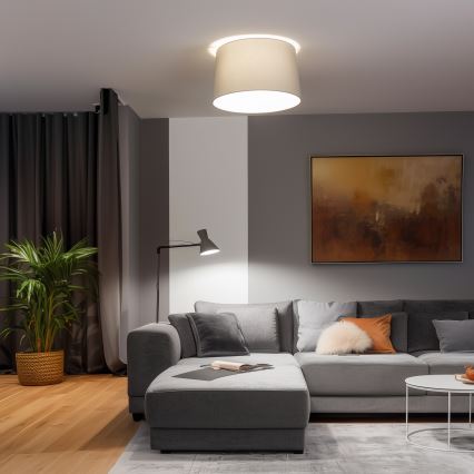 Brilagi - LED Prisadený luster CERIA 1xE27/40W/230V pr. 45 cm šedá