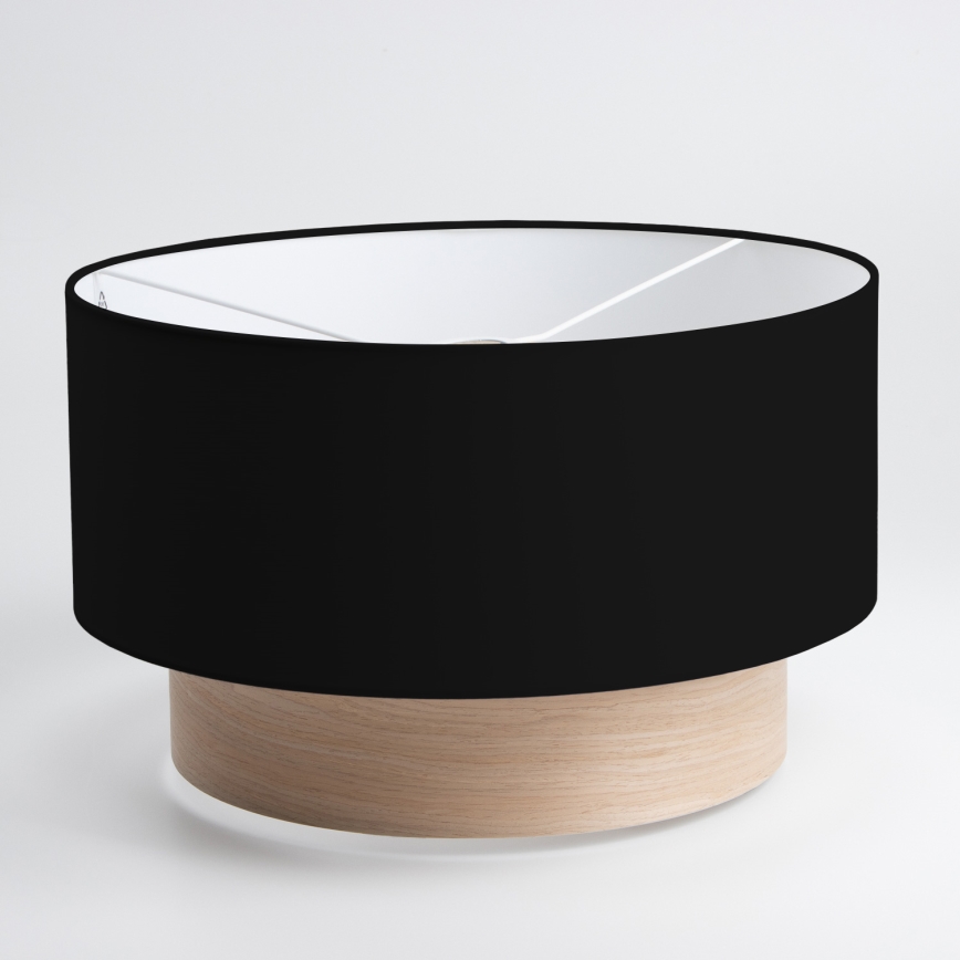 Brilagi - LED Prisadený luster CERIA 1xE27/40W/230V pr. 50 cm čierna/béžová