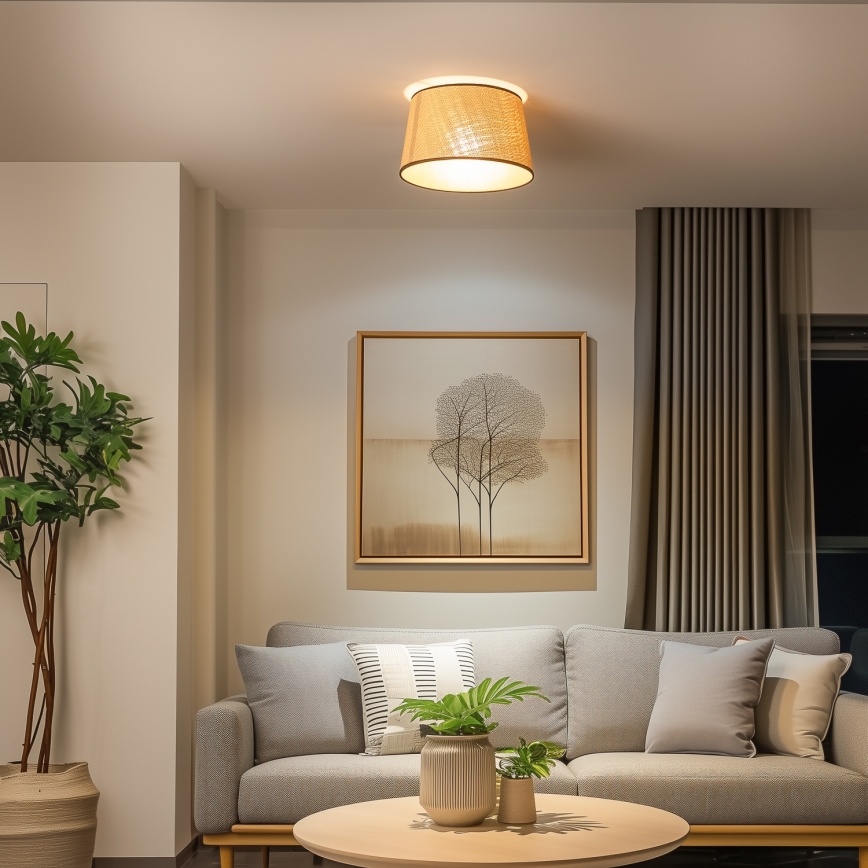 Brilagi - LED prisadený luster CERIA 1xE27/40W/230V, priemer 35 cm, béžový