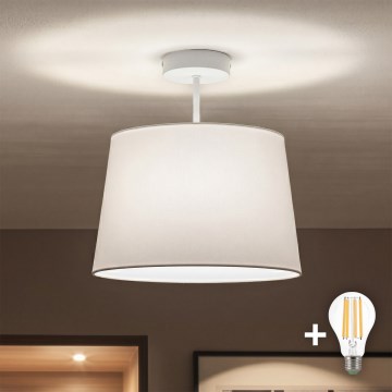 Brilagi - LED Prisadený luster CERIA 1xE27/60W/230V pr. 30 cm biela