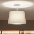 Brilagi - LED prisadený luster CERIA 1xE27/60W/230V pr. 30 cm biela/sivá