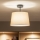 Brilagi - LED prisadený luster CERIA 1xE27/60W/230V pr. 30 cm čierna/béžová