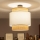 Brilagi - LED Prisadený luster CERIA 1xE27/60W/230V pr. 40 cm čierna/béžová/biela