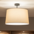 Brilagi - LED Prisadený luster CERIA 1xE27/60W/230V pr. 45 cm čierna/béžová