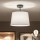 Brilagi - LED prisadený luster CERIA 1xE27/60W/230V, priemer 30 cm, čierna/biela