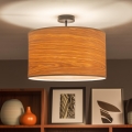 Brilagi - LED prisadený luster CERIA 1xE27/60W/230V, priemer 45 cm, čierna/béžová