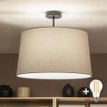 Brilagi - LED prisadený luster CERIA 1xE27/60W/230V priemer 45 cm čierna/šedá