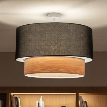 Brilagi - LED prisadený luster CERIA 1xE27/60W/230V priemer 50 cm biela/čierna/béžová