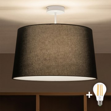 Brilagi - LED prisadený luster CERIA 1xE27/60W/230V Ø 45 cm biela/čierna