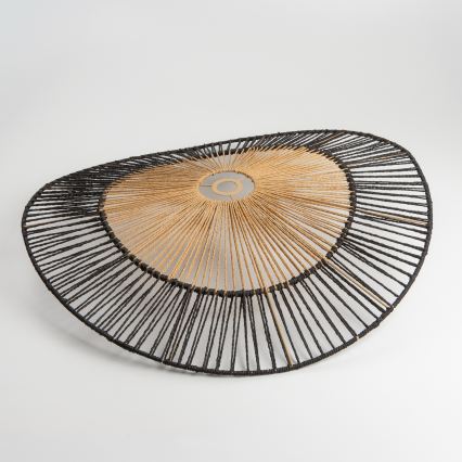 Brilagi - LED prisadený luster CERIA BOHO 1xE27/40W/230V pr. 50 cm čierna/hnedá/dub